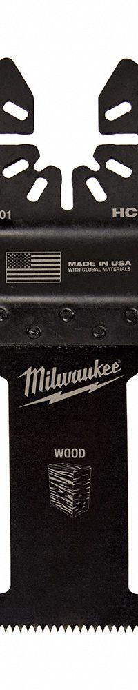 MILWAUKEE Oscillating Tool Blade: 1 3/8 in Blade Wd, 4 1/16 in Overall Lg, Fast Cutting, 10 PK (MPN 49-25-1109). Key specifications — attr1097473: Clean Wood; attr1097476: MILWAUKEE; attr1097456: Fast Cutting.