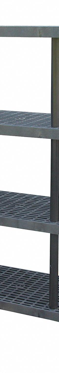 STRUCTURAL PLASTICS Plastic Shelving: 96 in x 24 in, 75 in Overall Ht, 4 Shelves (MPN S9624X4). Key specifications — Resistance Properties: Corrosion-Resistant; Frame Material: Plastic; Shelving Material: High Density Polyethylene; Brand: STRUCTURAL PLASTICS.