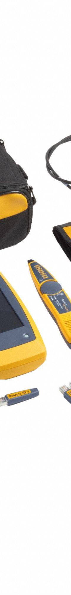 FLUKE NETWORKS Cable Network Tester: LinkIQ Duo, Industrial Network Pro Kit with IntelliTone Probe (MPN LIQ-DUO-IE-KIT). Key specifications — Communication Protocol: Wi-Fi; Manufacturer Part Number: LIQ-DUO-IE-KIT; Alert Type: Digital Display; Compatible Cable Type: Twisted Pair; Data Safe Monitor: No; Display Screen Type: LCD Touchscreen; Display Type: Digital; For Use With: MicroScanner PoE Remote Identifiers.
