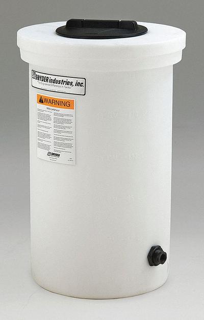 SNYDER INDUSTRIES Storage Tank: Single Wall, Vertical, 60 gal, Closed Top, 3/16 in Wall Thick - Vertical Liquid Storage Tanks