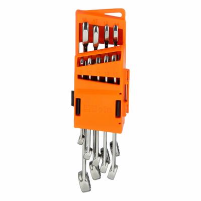 BETA Combination Wrench Set: Stainless Steel, Chrome, 9 Tools - Metric 12-Point Combination Wrench Sets