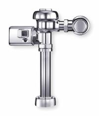 SLOAN Automatic Flush Valve: 3.5 gpf Gallons per Flush, Battery, 11 1/2 in Rough-In, Exposed, Top (MPN Sloan 110 DFB SMO). Key specifications — Spud Location: Top; Brand: SLOAN.