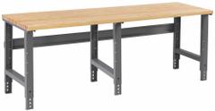 TENNSCO Workbench: Adj Ht, Laminated Hardwood Butcher Block, 96 in x 36 in, Gray (MPN WBA-1-3696W). Key specifications — Brand: TENNSCO.