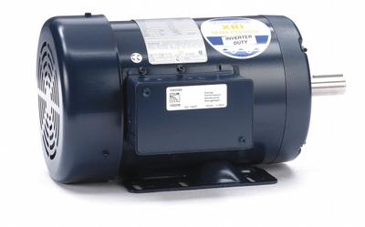 LEESON General Purpose Motor: Rigid Base Mount, Totally Enclosed Fan Cooled, 1 hp - Rigid Base 3-Phase General Purpose AC Motors