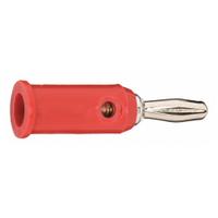 Banana Plug: 1 1/2 in Lg, Beryllium Copper/Brass, Polypropylene, 5,000 V Max Volt, 15 A Max Current (MPN 1325-2). Key specifications — Contact Material: Beryllium Copper/Brass; Body Material: Brass; Brand: POMONA; Color: Red.