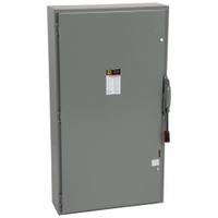 SQUARE D Safety Switch: Fusible, 600 A, Three Phase, 600V AC, Galvanized Steel, Indoor (MPN H366). Key specifications — Brand: SQUARE D.