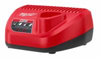 MILWAUKEE Battery Charger: Single-Port Charging, For 12V DC, 2 Ah Charged in 1-Hour, 120V AC (MPN 48-59-2401). Key specifications — attr1255775: Standard; attr1255810: 12V DC; attr1255811: (1) 12V; attr1255812: 120V AC.