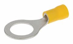 POLARIS Ring Terminal: Yellow, Vinyl Insulation, 1/2 in Stud Size, 12 AWG to 10 AWG Wire Sizes (MPN R12-50V). Key specifications — attr1308027: POLARIS.