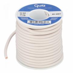 GROTE Primary Automotive Wire: GPT, 25 ft, 1 Conductor, 12 AWG, White, 60 V Volt (MPN 89-6007). Key specifications — Brand: GROTE.