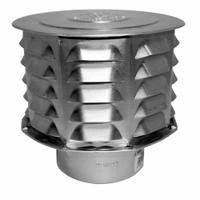 Rain Cap: Louvered Hood Venting, Vented Rain Cap, Round, 7 in Duct, 3105, Aluminum, Silver Finish (MPN 7RCW). Key specifications — Screen Included: No; Backdraft Damper Included: No; Brand: AMERI-VENT; Product Type: Gas Vent; Color: Silver; Connection Type: Snap Lock; Type of Cap/Hood: Rain Cap; Material of Cap/Hood: Aluminum.