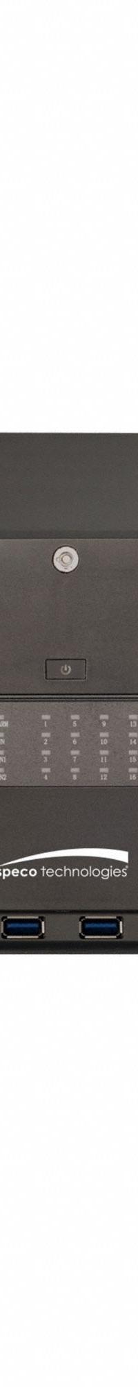 SPECO TECHNOLOGIES Network Video Recorder: 128 Camera Inputs, HDMI/VGA Output, 6MP Resolution, H.265 (MPN N128NR16TB). Key specifications — Output Type: VGA; Video Export Medium: USB Flash Drive; Brand: SPECO TECHNOLOGIES; Recording Modes: Continuous; Video Compression Format: H.265; Network Interface: 768 mbps.