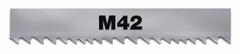 MORSE Band Saw Blade: Bi-Metal, M42, 21 ft 8 in, Variable Cutting Edge, 1 1/2 in Blade Wd, 3/4, M42 (MPN ZWEN635C34M42 21 FT 8 IN). Key specifications — attr1211722: 21 ft 8 in; attr1099499: 3/4.