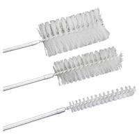 Utility Brush: 43 3/8 in Overall Lg, Nylon, Aluminum, White, 1 3/8 in Bristle Lg (MPN 0628617). Key specifications — Brand: COLE-PARMER; Non-Sparking: No; Bristle Color: White; Bristle Material: Nylon.
