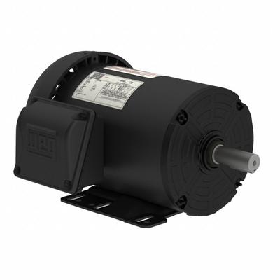 WEG General Purpose Motor: Rigid Base Mount, Totally Enclosed Fan Cooled, 1 hp - Rigid Base 3-Phase General Purpose AC Motors