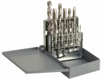 CHICAGO-LATROBE Drill Bit and Tap Set: 18 Pc, 5/16" to 27/64" Drills (MPN 52581). Key specifications — attr1300596: Spiral Point.