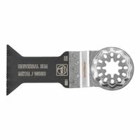 FEIN Oscillating Tool Blade: 1 3/4 in Blade Wd, 2 1/8 in Overall Lg, Precision Cutting, 10 PK (MPN SL-E223-10PK). Key specifications — attr1097473: Aluminum Profile; attr1097476: FEIN; attr1097456: Precision Cutting.