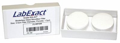 LABEXACT Glass Microfiber Filter: 934-AH, 3.5 cm Dia, 0.43 mm Thick - 934-AH Grade Glass Microfiber Filters, Binder Free