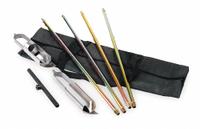 AMS Soil Auger Kit: 3 1/4 in Overall Dia, 4 ft Overall Lg, Threaded, Steel, Handle Included (MPN 352.74). Key specifications — Connection Type: Threaded; Brand: AMS; Product Type: Soil Auger Kit; Includes: 18 in Rubber-Coated Cross Handle; Handle Material: Steel; Handle Included: Handle Included.