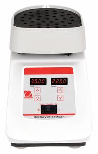 OHAUS Vortex Mixer: Digital Control, OHAUS, 300 RPM to 3,500 RPM, 300 RPM Speed - Min, Vortex Mixer (MPN VXHDDG). Key specifications — attr1021618: Plug; attr1021612: OHAUS; attr1021613: Foam Insert for (38) 1.5 to 2 mL Microtubes; attr1021631: Standard; attr1031083: OHAUS; attr1071384: Digital Control.