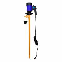 ACTION PUMP Electric Drum Pump: Pump Only, 1 hp HP, 115 V AC, 20 gpm, 1,000 cps Max. Viscosity, PVDF (MPN PVDFELEC). Key specifications — Brand: ACTION PUMP; Suction Tube Material: PVDF.