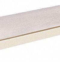 HALLOWELL Boltless Shelf: 96 in x 48 in, 650 lb Load Capacity, Particleboard, Tan, Boltless Shelf (MPN DRCCPL9648PT). Key specifications — Decking Material: Particleboard; Includes: Center Support; Shelf Configuration: Single Straight; Color: Tan; Frame Material: Steel; Brand: HALLOWELL; Frame Finish: Powder Coated; Product Type: Boltless Shelf.