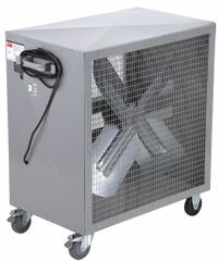 DAYTON Portable Fan: 30 in Blade Dia, 115V AC, Mobile, 1/2 hp, Belt Drive, Steel (MPN 39170). Key specifications — Mobility: Mobile; Voltage: 115V AC; Brand: DAYTON.