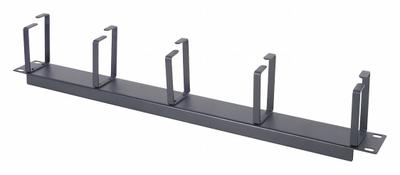 VIDEO MOUNT PRODUCTS Cable Manager: Horizontal, 1 U, Single Side Sides, 3 3/4 in Overall Dp - Horizontal Ring-Style Cable Managers