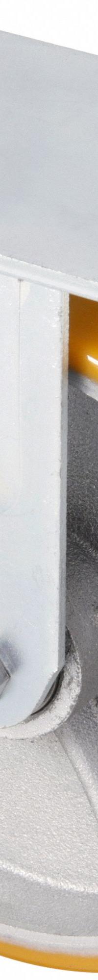 APPROVED VENDOR Plate Caster: Corrosion-Resistant/Debris-Resistant/Maint Free/Quiet-Roll, Rigid (MPN P25R-UY080K-16). Key specifications — Wheel/Tread Color: Yellow; Brand: APPROVED VENDOR; Roll Up: Rigid.