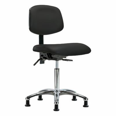 APPROVED VENDOR Ergonomic Chair: Vinyl, Armless, Ht Range 21 1/2 in to 29 in, 18 1/2 in Seat Wd - Vinyl Lab Chairs