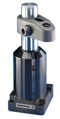 ENERPAC Swing Clamp Hydraulic Cylinder: Double Acting, 4,200 lbf Clamping Force, 1.10 sq in, Right (MPN SLRD201). Key specifications — attr95671: 1.10 sq in; attr95672: Right; attr97405: SLRD201; attr98896: ENERPAC.