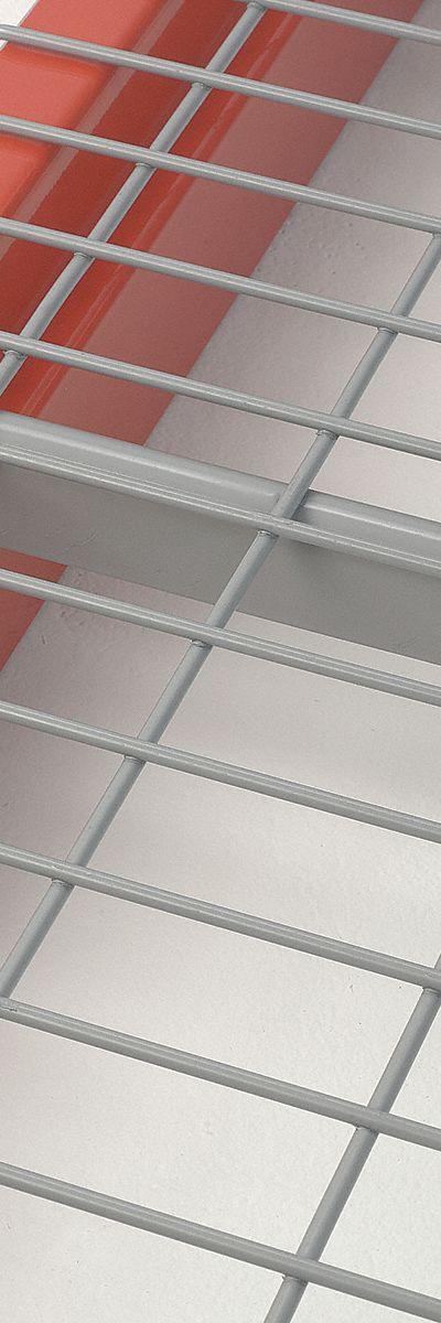 NASHVILLE WIRE Pallet Rack Decking: 52 in x 42 in - Inverted-Channel Waterfall Wire Pallet Rack Decking