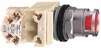 SCHNEIDER Illuminated Push Button: Illuminated, Flush Profile, Metallic, 30 mm, SPDT (MPN 9001K3L35GH13). Key specifications — Brand: SCHNEIDER; Action: Momentary; Series: 9001K; Push Button Material Type: Metallic.