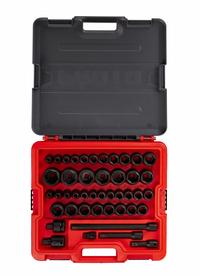 PROTO Socket Set: 1/2 in Drive, 44 Piece, Metric/SAE, 3/8 in to 1 7/16 in, 8 mm to 27 mm (MPN J74344IM). Key specifications — attr1224269: 1/2 in; attr1204685: Not Tether Capable; attr1204650: 3/8 in to 1-7/16 in, 8 mm to 27 mm; attr1204673: Socket Bits Not Included; attr1204688: PROTO; attr1206170: Standard Sockets.