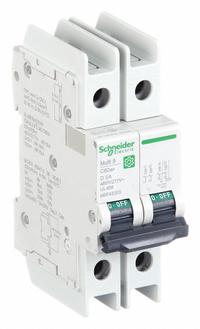 SCHNEIDER ELECTRIC IEC Miniature Circuit Breaker: 3 A Amps, 14kA at 120/240V AC, Screw Clamp, C60BP (MPN M9F43203). Key specifications — attr195863: Not Rated; attr211132: SCHNEIDER; attr195864: 14kA at 120/240V AC; attr195865: Screw Clamp; attr195867: 240/277/480V AC.