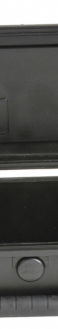 SKB Protective Case: 6 in x 8 1/2 in x 3 3/4 in Inside, No Foam, Black, Stationary, 1 lb Wt, Plastic (MPN 3I-0806-3B-E). Key specifications — Closure Type: Latches; Brand: SKB; Carry-On Size: Yes.