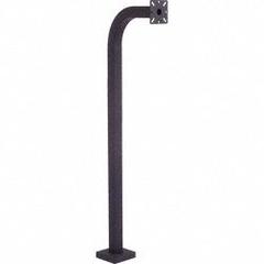 PEDESTAL PRO Gooseneck Pedestal: 50 in Overall Ht, Black, Pedestal, 12 in x 5 in, Black (MPN 48-9C). Key specifications — attr193630: PEDESTAL PRO; attr982335: Carriage Bolt Hardware; attr982316: Black; attr982338: Intercoms; attr982348: Powder Coated; attr982331: Carbon Steel; attr1022512: Pedestal.