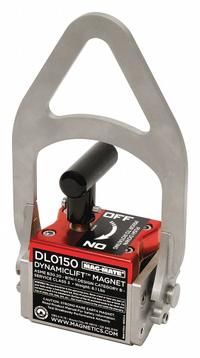 MAG-MATE Lifting Magnet: 150 lb Max Load Capacity, 150 lb Max Flat Load Capacity, On/Off Handle (MPN DL0150). Key specifications — Brand: MAG-MATE; Manufacturer Part Number: DL0150.