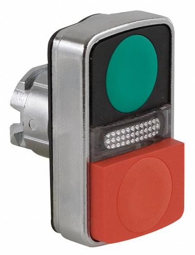 SCHNEIDER Multihead Operator: Illuminated, 2 Button, Extended Profile - Illuminated Multihead Push-Button Operators