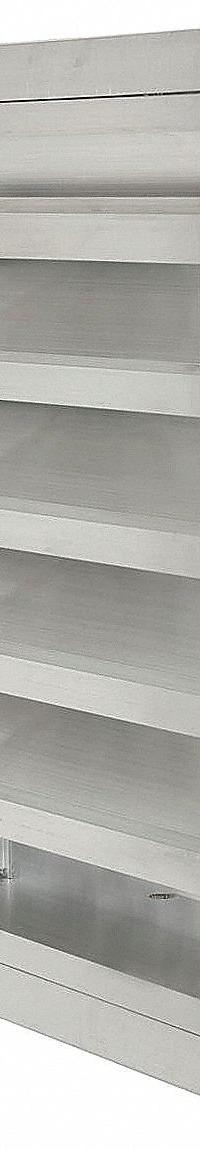 44.5"H 20.5"W Drnbl Extrd Alu Combo Dmpr: Flanged, 41 1/2 in H, 17 1/2 in W, Aluminum (MPN 20UA89). Key specifications — Brand: DAYTON; Maximum Air Velocity: 3,000 fpm.