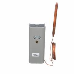 WHITE-RODGERS Freeze Protection Control, w/Capillary: -30° to 50°F, Steel, Manual Reset (MPN 16A60 009S1). Key specifications — Switch Type/Action: SPST, Close on Rise; Temperature Control Range: -30° to 50°F; Temperature Differential: Manual Reset; Voltage: 120/240V AC; Capillary Length/Bulb Diameter: 10 ft Capillary, 5-3/4 in x 3/8 in Bulb; Brand: WHITE-RODGERS; Differential Type: Manual Reset; Enclosure Material: Steel.