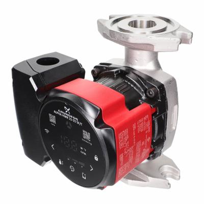 Grundfos Circulating Pump: 1/8 hp HP, 115V AC, Stainless Steel, Variable, 8 gpm - Intelligent Inline Circulator Pumps