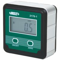 INSIZE Electronic Level: 0°– 90°, Includes Batteries, 1 Neodymium, ±0.20°, 2 3/8 in Overall Lg, Case (MPN 2170-1). Key specifications — attr934737: INSIZE; attr939806: ±0.20°; attr939808: AAA; attr981185: Yes.