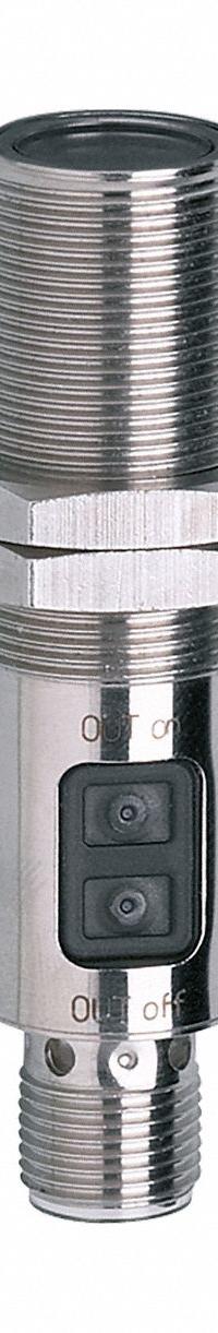 IFM Photoelectric Sensor: M18 Threaded, Built-in Connector, 4 - Pin M12 Connector, 10-36V DC, NPN (MPN OGP503). Key specifications — attr211355: IFM; attr1075361: 10-36V DC; attr1114840: M18 Threaded.