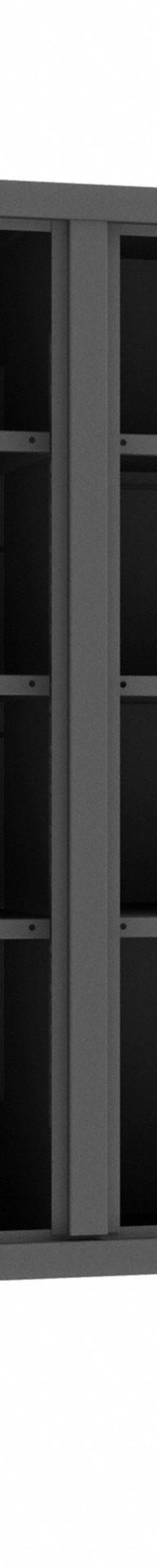 DURHAM MFG Storage Cabinet: 48 in x 24 in x 66 in, 6 Adj Shelves, 2 Doors, Legs, Gray, Assembled (MPN HDDS244866-6S95). Key specifications — Brand: DURHAM MFG; Base Type: Legs; Cabinet Color: Gray; Frame Assembled: Assembled.