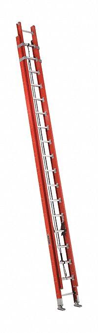 LOUISVILLE LADDER Extension Ladder: 36 ft Ladder Size, Fiberglass, 300 lb Load Capacity, 87 lb Wt (MPN FE7236). Key specifications — Color: Orange; Brand: LOUISVILLE LADDER; Included Features: Rope and Pulley; Removable Fly: Fixed.