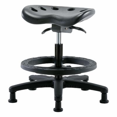 APPROVED VENDOR Tractor Stool: Polyurethane, Ht Range 19 in to 26 1/2 in, 17 in Seat Wd - Polyurethane Lab Stools
