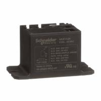 SCHNEIDER Enclosed Power Relay: Surface (Top Flange) Mounted, 24V AC, SPDT, 5 Pins/Terminals (MPN 9AS7A24). Key specifications — Brand: SCHNEIDER; Base Type: Square; Mounting Style: Panel Flange; Electrical Connection: Faston Terminal; Manufacturer Part Number: 9AS7A24; Operating Current: 10 A at 277V AC-5a (NO Ballast); Series: 9A Power Series.