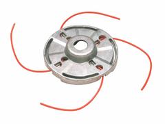 ECHO String Trimmer Head: Die-Cast Aluminum, 0.13 in Dia, Round, Gray, Compatible w/ SRM Std Torque (MPN 99944200220). Key specifications — Brand: ECHO; Compatible Manufacturer Number: SRM-2620T; Compatible Product Type: SRM Standard Torque; Material: Die-Cast Aluminum.