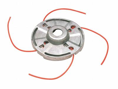 ECHO String Trimmer Head: Die-Cast Aluminum, 0.13 in Dia, Round, Gray - String Trimmer Replacement Heads