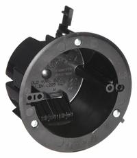 CANTEX Electrical Box: Polycarbonate, Nonmetallic Material & Nominal Size, Round, 1 Gangs, Flush (MPN EZ18COR). Key specifications — Brand: CANTEX; Bracket Style: Flush; Clamp Style: NMSC.